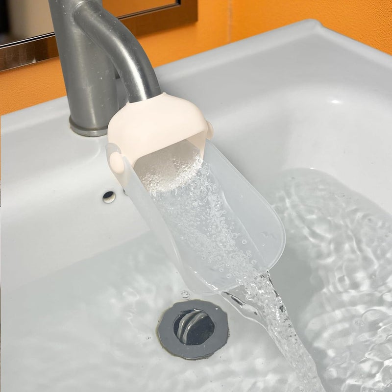 KOMIDK Faucet Extender for Bathroom Sink Faucet Extender for Toddlers Bathroom Sink Kitchen Bathtub (Apricot) - Image 4